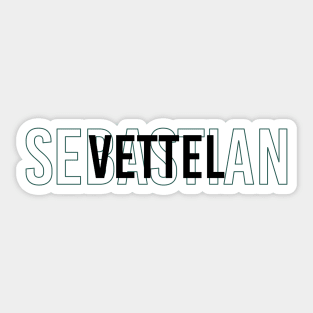 Sebastian Vettel Driver Name - 2022 Season #3 Sticker